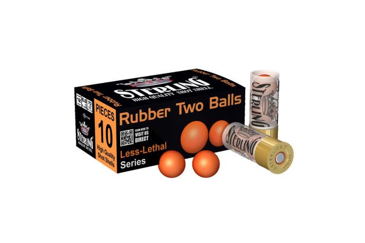 Brokový náboj Sterling 12 / 70 RUBBER TWO BALLS - 10 ks