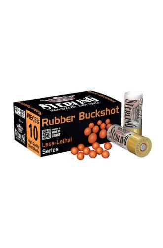 Brokový náboj Sterling 12 / 70 RUBBER BUCK SHOT - 10 ks