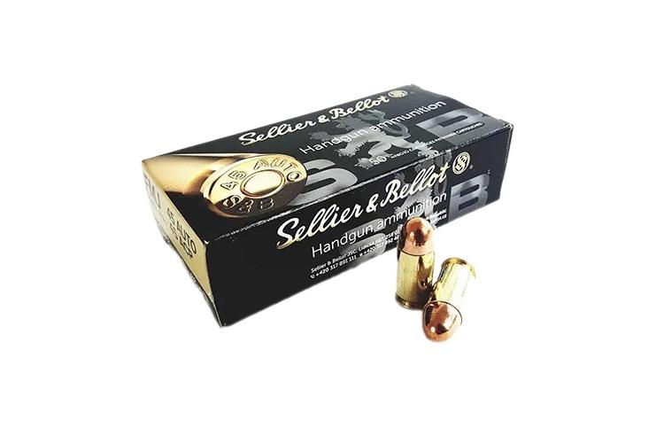 Náboje 45 AUTO / 45 ACP, FMJ, 230Gr, 14,9g, Sellier & Bellot, 50 ks