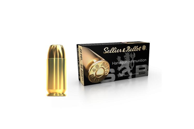 Náboje 45 AUTO / 45 ACP, JHP, 230Gr, 14,9g, Sellier & Bellot, 50 ks