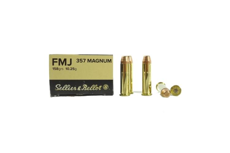 Náboje 357 MAGNUM, FMJ, 158Gr, 10,25g, Sellier & Bellot, 50 ks