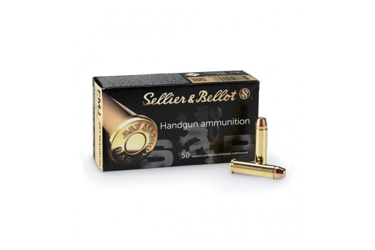 Náboje 357 MAGNUM, FMJ, 158Gr, 10,25g, Sellier & Bellot, 50 ks