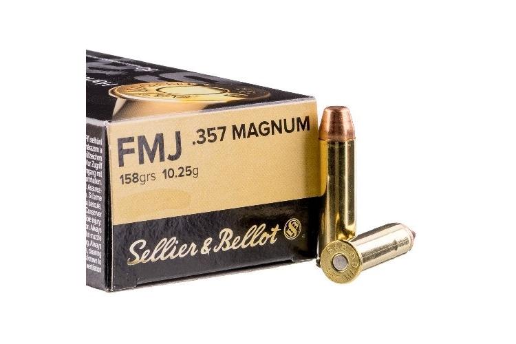 Náboje 357 MAGNUM, FMJ, 158Gr, 10,25g, Sellier & Bellot, 50 ks