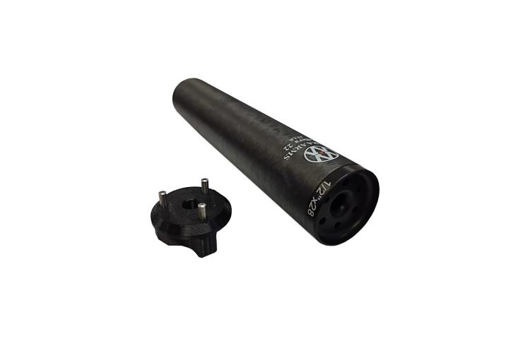 Tlumič Aura Arms Vellera 22 Carbon, .22 LR, 1/2x20