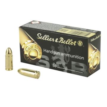 Střelivo 9mm Luger, FMJ, 124Gr, 8g, Sellier & Bellot, 50 ks