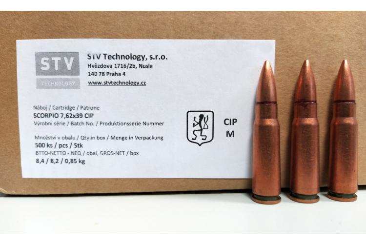 Náboj 7,62x39 FMJ 123Gr / 8g CIP