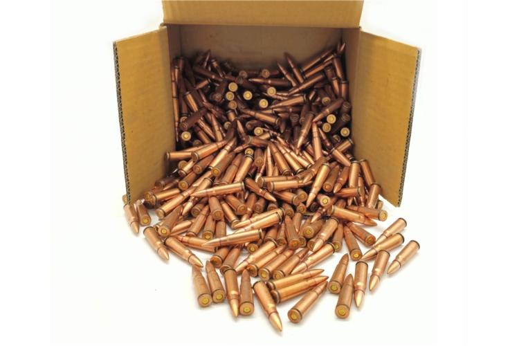 Náboj 7,62x39 FMJ 123Gr / 8g CIP, balení 500ks, puškové střelivo