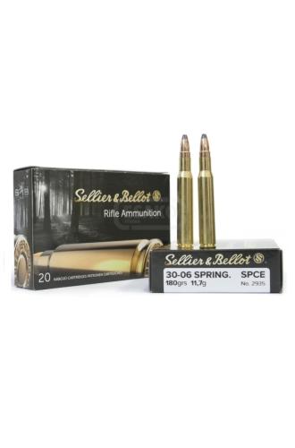 Střelivo .30-06 SPRING., SPCE 11,7g, 180 gr, Sellier & Bellot, balení 20 ks