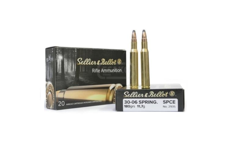 Střelivo .30-06 SPRING., SPCE 11,7g, 180 gr, Sellier & Bellot, balení 20 ks