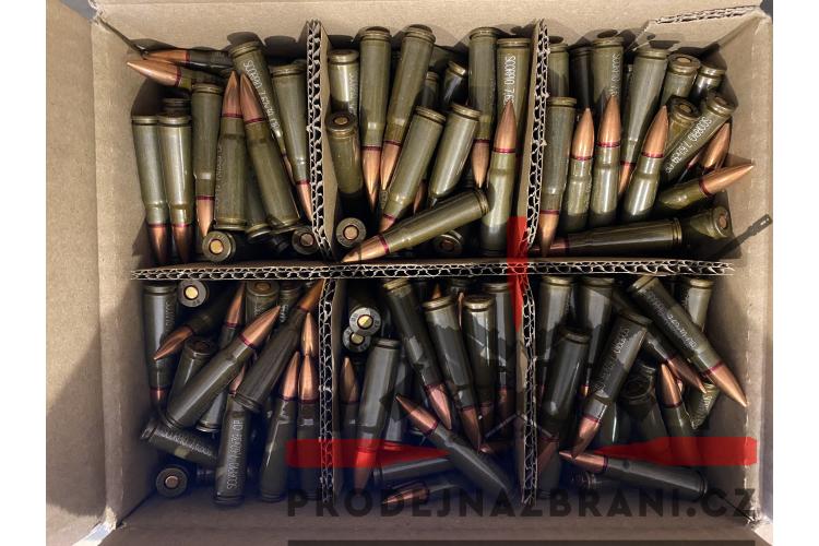 Náboj 7,62x39 FMJ 123Gr / 8g CIP, balení 500ks, puškové střelivo