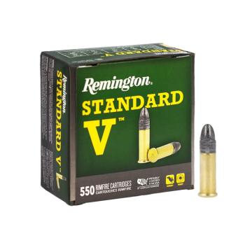 Remington, Standard V, .22LR, 38GR (2,46g), LRN - 550 ks, malorážkové střelivo