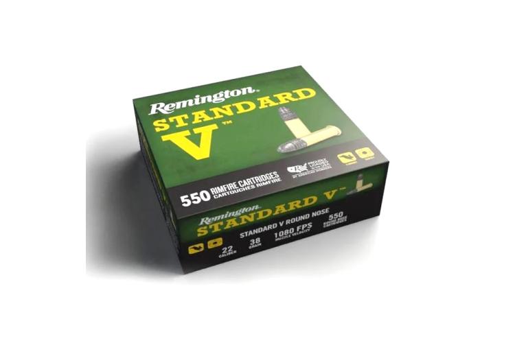 Remington, Standard V, .22LR, 38GR (2,46g), LRN - 550 ks, malorážkové střelivo