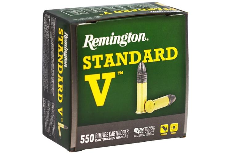 Remington, Standard V, .22LR, 38GR (2,46g), LRN - 550 ks, malorážkové střelivo
