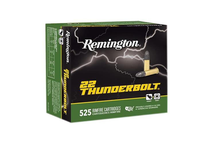 Remington, Thunderbolt, .22LR, 40GR (2,60g), 525 ks, malorážkové střelivo