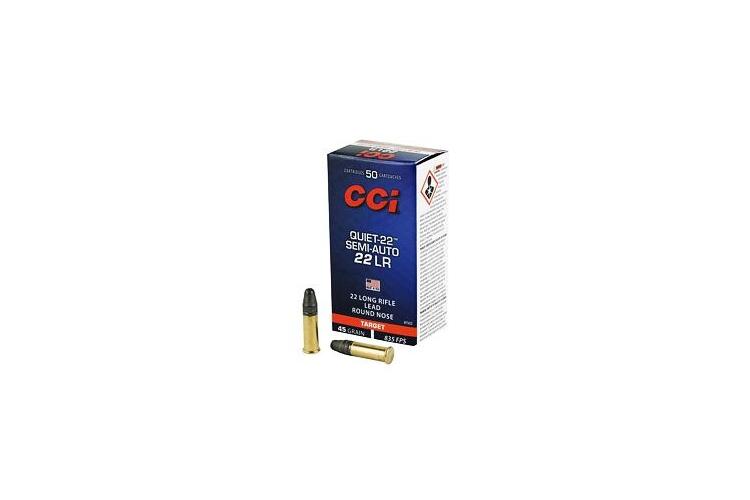 CCI Subsonic Quiet - 22 Target, .22LR, 40GR, 2,6g, LRN, malořážkové střelivo
