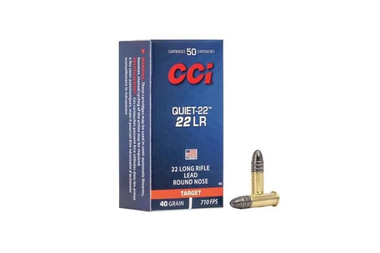 CCI Subsonic Quiet - 22 Target, .22LR, 40GR, 2,6g, LRN, malořážkové střelivo
