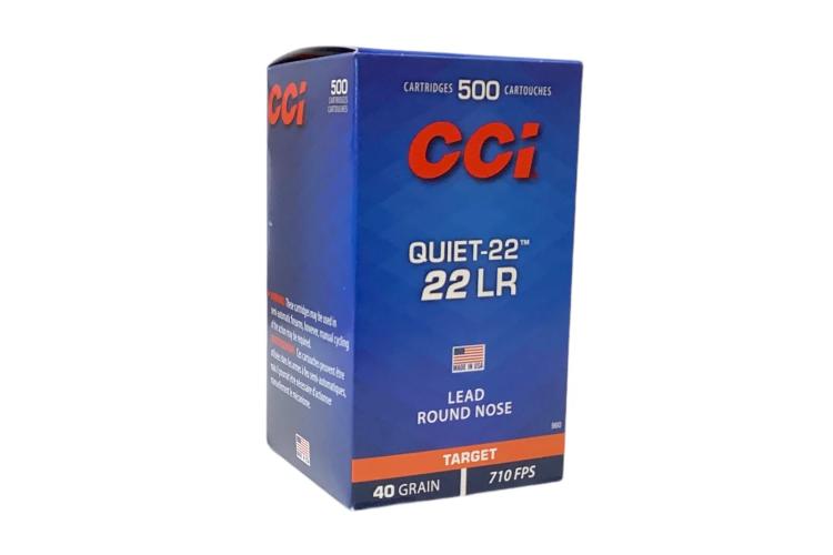 CCI Subsonic Quiet - 22 Target, .22LR, 40GR, 2,6g, LRN, malořážkové střelivo