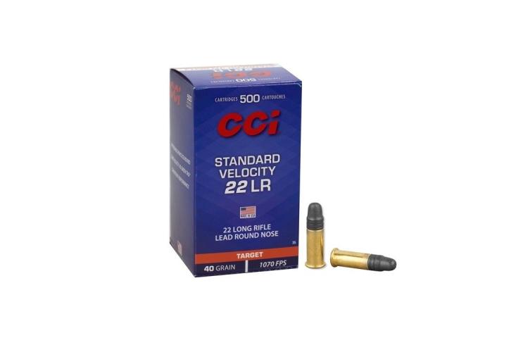 CCI Target Standard, .22LR, 40GR, 2,6g, LRN, malořážkové střelivo