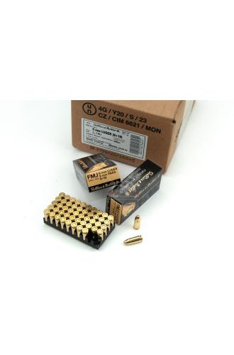 Střelivo 9mm Luger, FMJ, 124Gr, 8g, Sellier & Bellot, 2000 ks