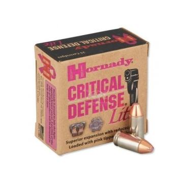 Hornady Critical Defense Lite 9mm 100gr FTX - Hornady Olomouc