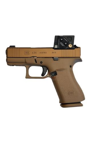 Glock 43X A-CUT COA, 9 mm Luger, Coyote Combo