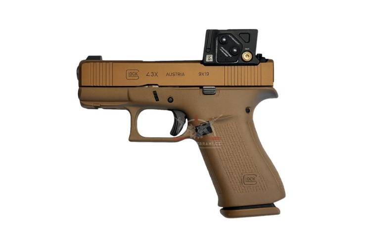 Glock 43X A-CUT COA, 9 mm Luger, Coyote Combo