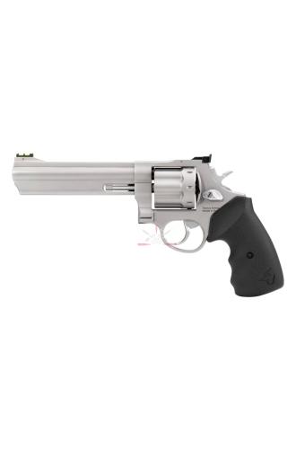Nerezový osmiranný revolver Taurus 608 Competition s 6palcovou hlavní v ráži .357 Magnum.
