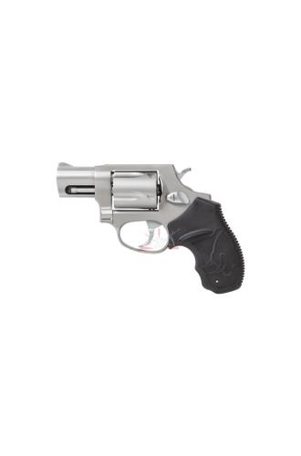 Nerezový pětiranný revolver Taurus Model 85S v ráži .38 Special s dvoupalcovou hlavní.