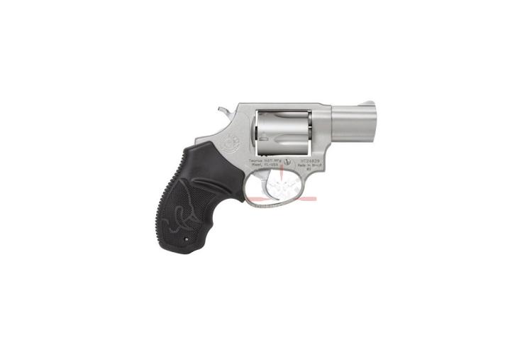 Nerezový pětiranný revolver Taurus Model 85S v ráži .38 Special s dvoupalcovou hlavní.