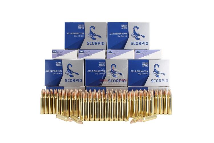 Střelivo 223 rem, 55gr, FMJ, 1000 ks za akční cenu - Prodejna zbraní a střeliva Olomouc - Dolany