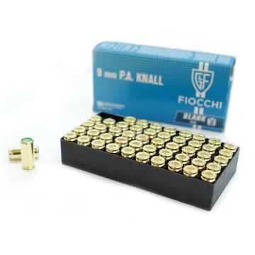 Startovací náboje do plynové pistole 9mm Fiocchi 50ks 