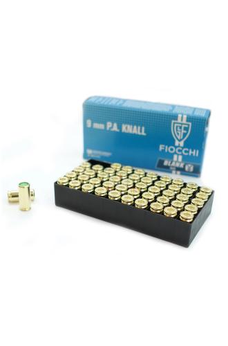 Startovací náboje do plynové pistole 9mm Fiocchi 50ks 