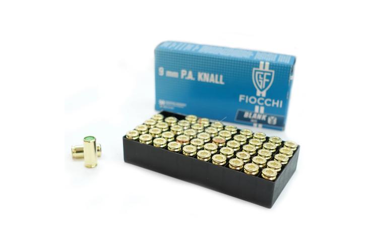 Startovací náboje do plynové pistole 9mm Fiocchi 50ks 