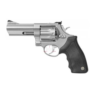 Celokovový osmiranný revolver Taurus 608 ráže .357 Magnum s ergonomickou rukojetí.
