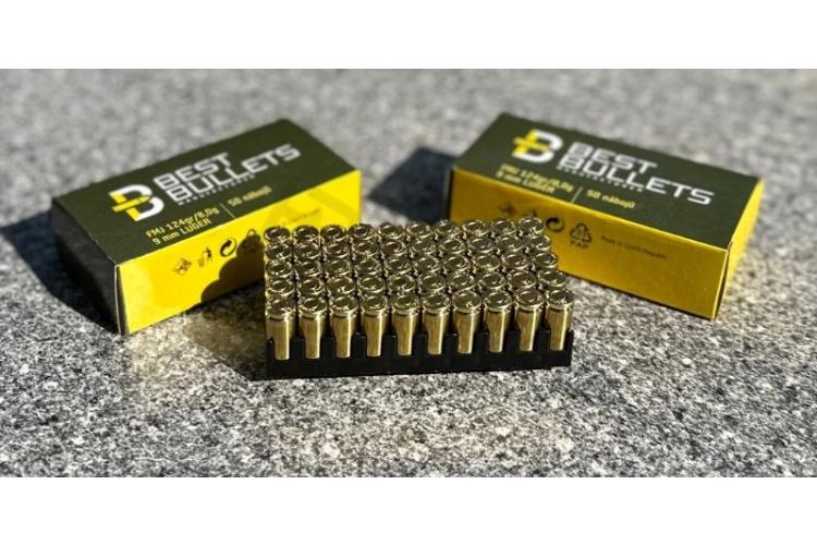 9 mm Luger FMJ 124grs Best Bullets - 50ks