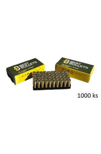 9 mm Luger FMJ 124grs Best Bullets - akce 1000 ks (5,80 Kč/ks)