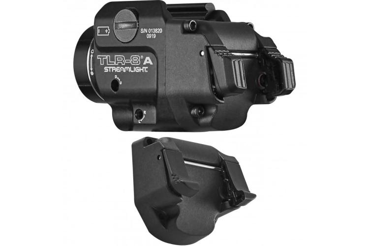 Pistolová svítilna Streamlight TLR-8 A FLEX, červený laser, CR123A baterie, černá