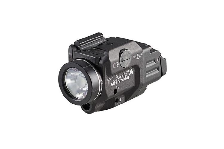 Pistolová svítilna Streamlight TLR-8 A FLEX, červený laser, CR123A baterie, černá