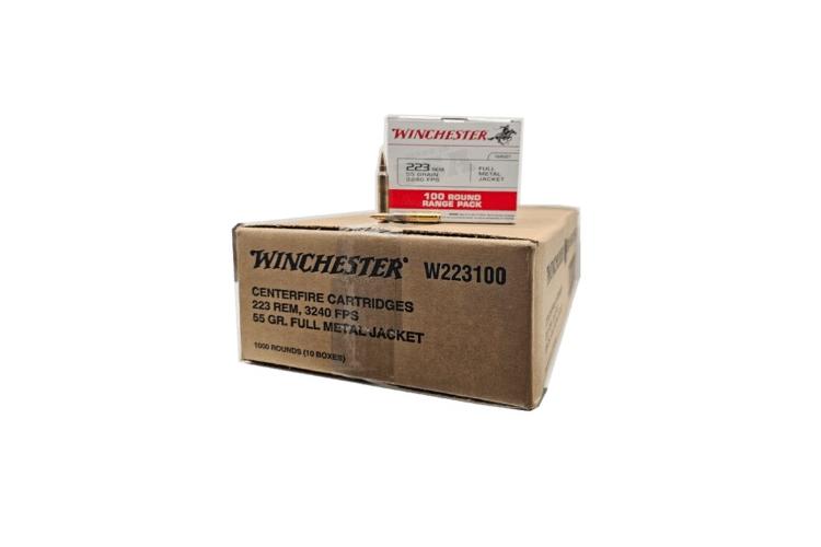 Winchester .223 REM FMJ 55gr - 1000ks, puškové střelivo