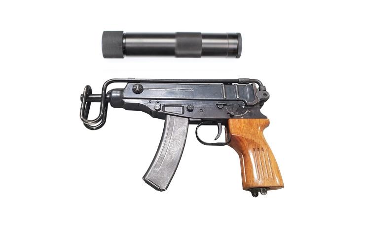 vz. 61 Škorpion + tlumič M84, 7.65 mm Br., pistole samonabíjecí