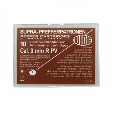 Plynové náboje PV-S 9mm pro revolver, 10ks Supra Pepper