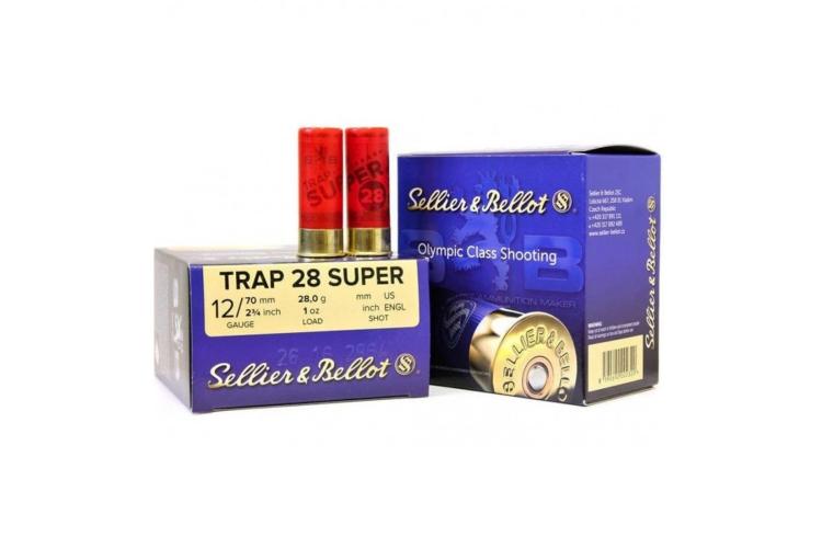 TRAP 28 SPORT, 12 / 70, 2,4 mm, Sellier & Bellot, balení 25 ks