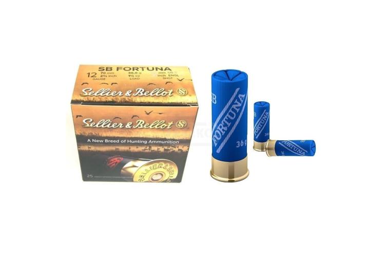 Brokový náboj FORTUNA 12 / 70, 36g, 4,0 mm, Sellier & Bellot - 25 ks