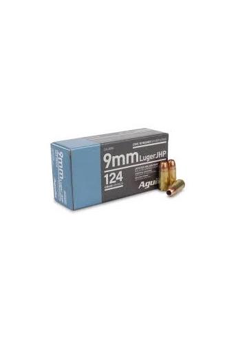 Pistolové náboje Aguila 9 mm Luger JHP 124gr, 50ks, kat. A-I