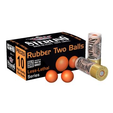 Brokový náboj Sterling 12 / 70 RUBBER TWO BALLS - 10 ks