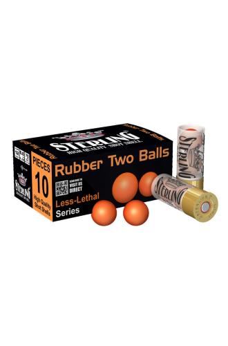 Brokový náboj Sterling 12 / 70 RUBBER TWO BALLS - 10 ks